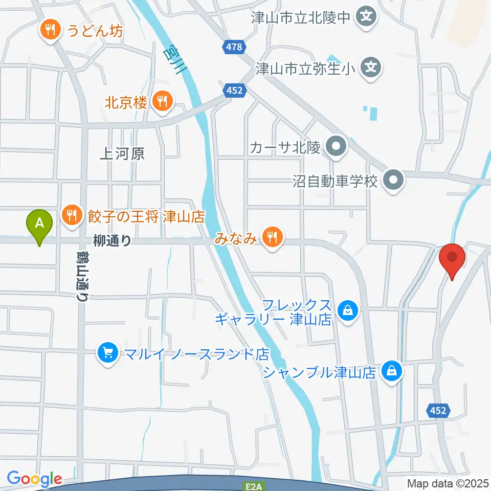 秋久弦楽器工房周辺のホテル一覧地図