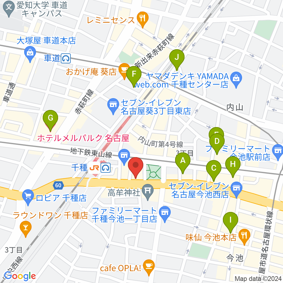 中善楽器ブレーメン周辺のホテル一覧地図