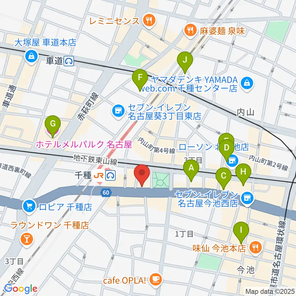 中善楽器ブレーメン周辺のホテル一覧地図