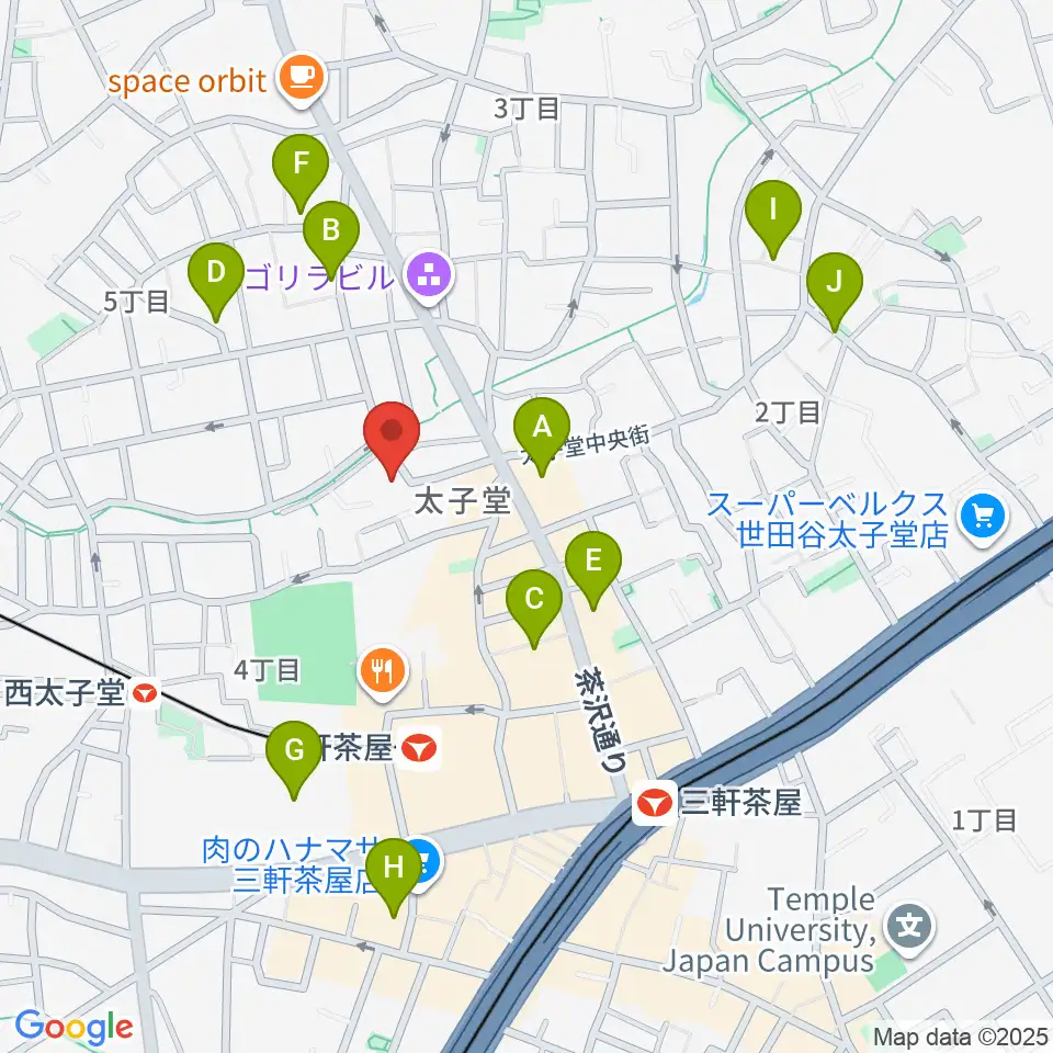 Festa Music Salon周辺のホテル一覧地図