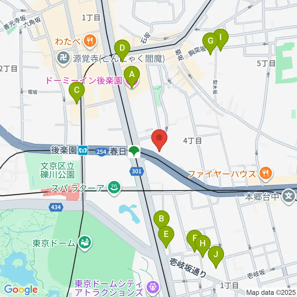 尚美ミュージックカレッジ専門学校周辺のホテル一覧地図