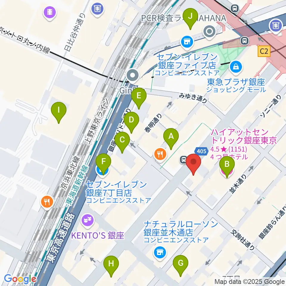 国際新堀芸術学院 東京校周辺のホテル一覧地図