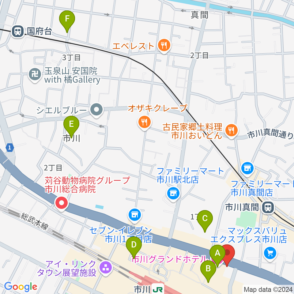 h.s.trash周辺のホテル一覧地図