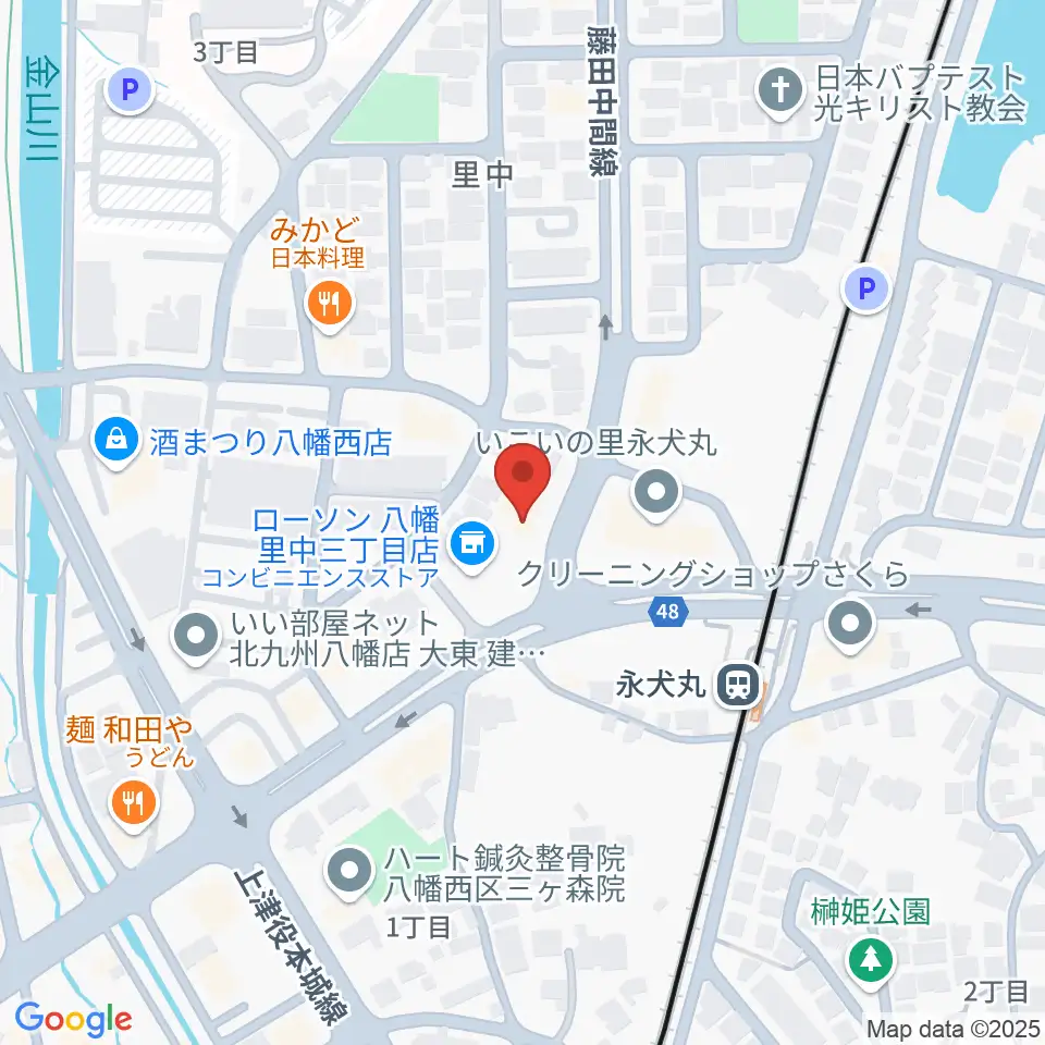 CIUスタジオ周辺のホテル一覧地図