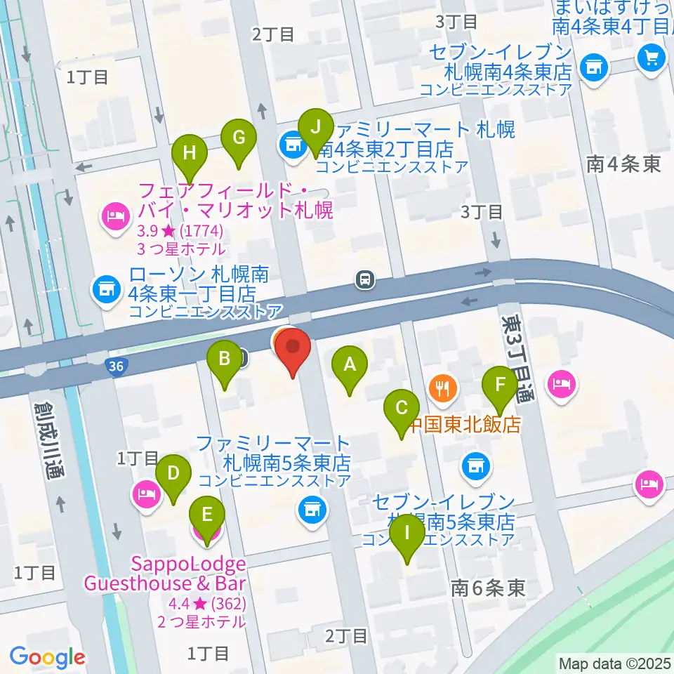 中華二胡学院周辺のホテル一覧地図