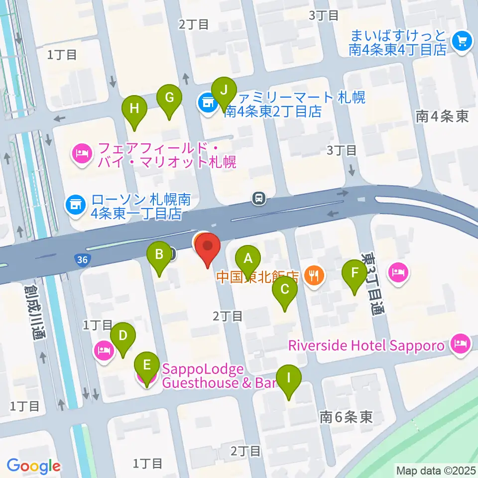 中華二胡学院周辺のホテル一覧地図