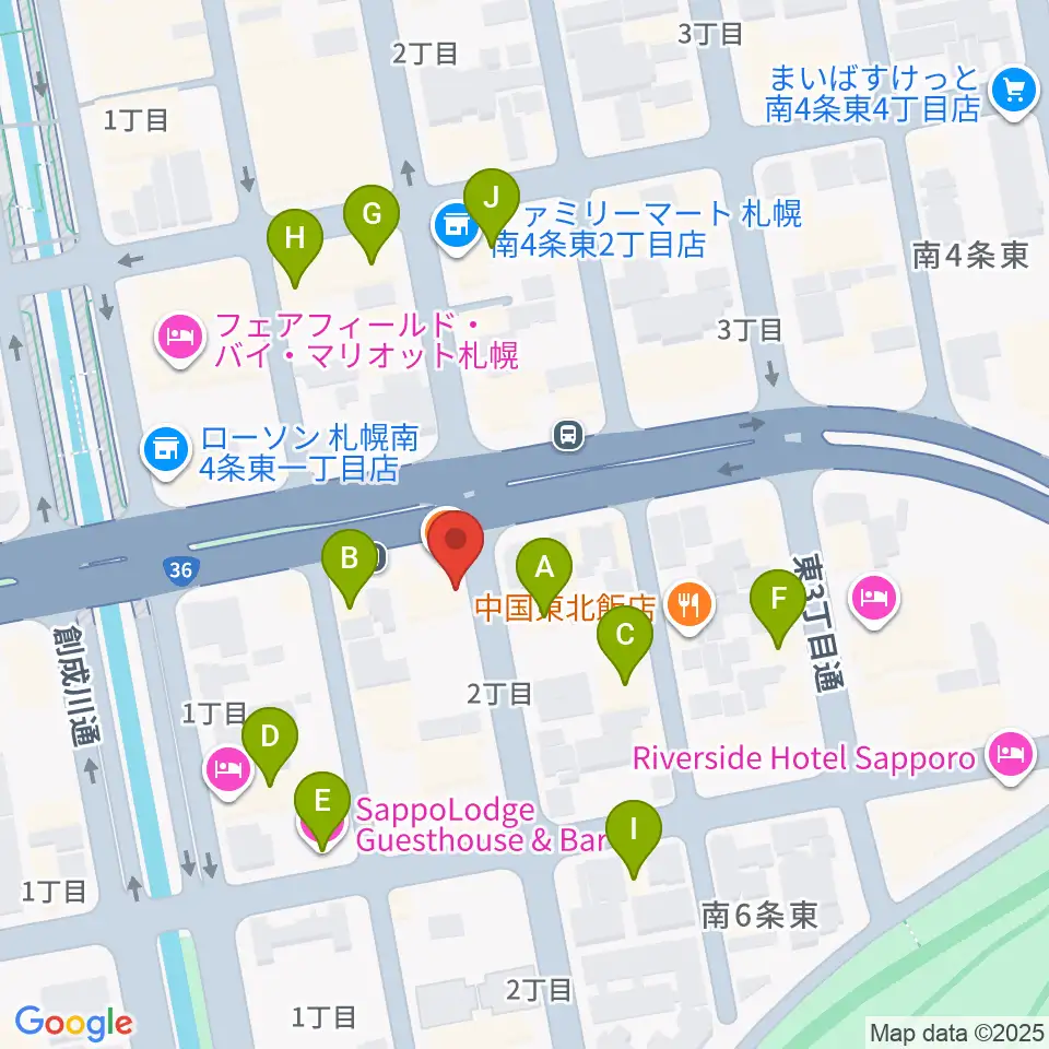 中華二胡学院周辺のホテル一覧地図