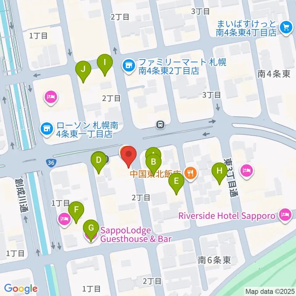 中華二胡学院周辺のホテル一覧地図