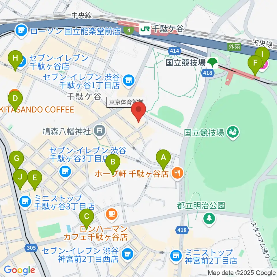 専門学校 東京クールジャパン・アカデミー周辺のホテル一覧地図
