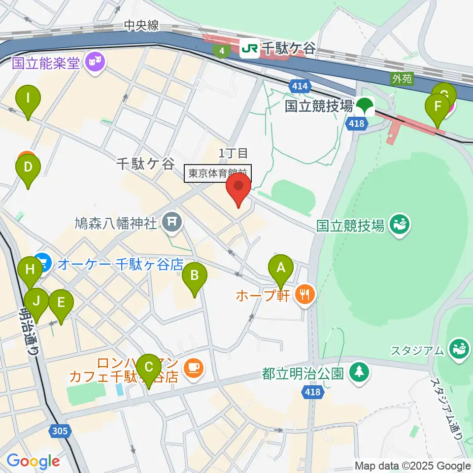専門学校 東京クールジャパン・アカデミー周辺のホテル一覧地図