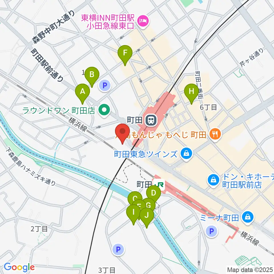 まほろ座MACHIDA周辺のホテル一覧地図