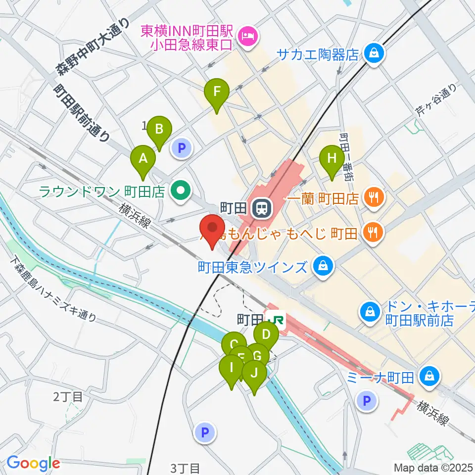 まほろ座MACHIDA周辺のホテル一覧地図