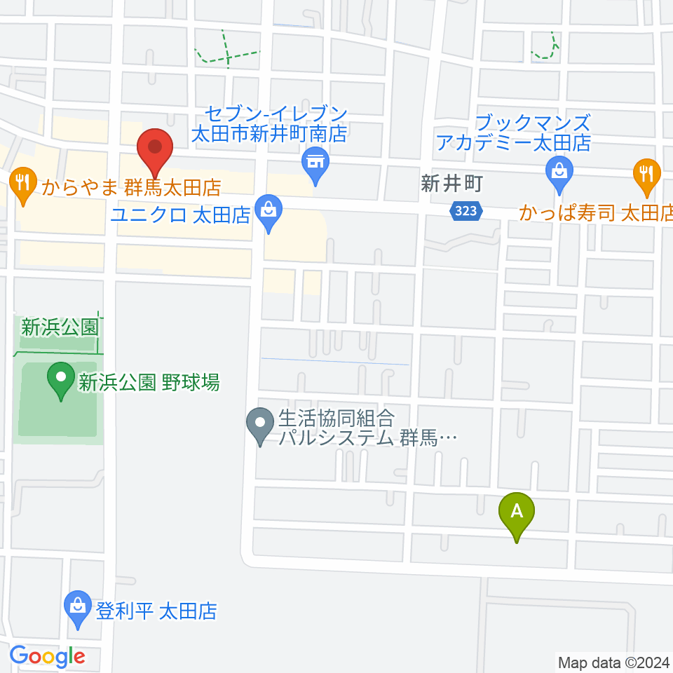太田エモーション周辺のホテル一覧地図