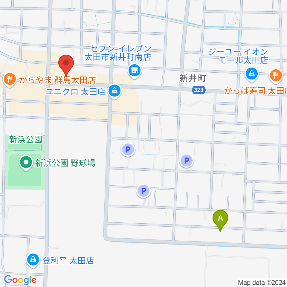 太田エモーション周辺のホテル一覧地図