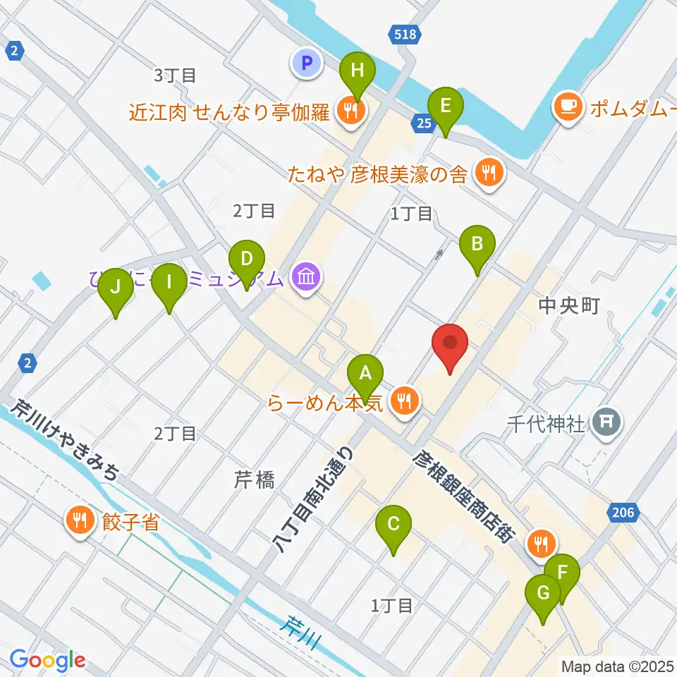 タイドミュージック周辺のホテル一覧地図