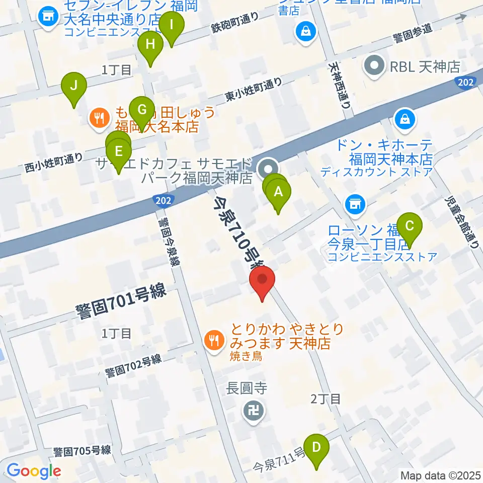 フォレストヒル周辺のホテル一覧地図