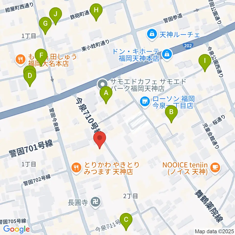 フォレストヒル周辺のホテル一覧地図
