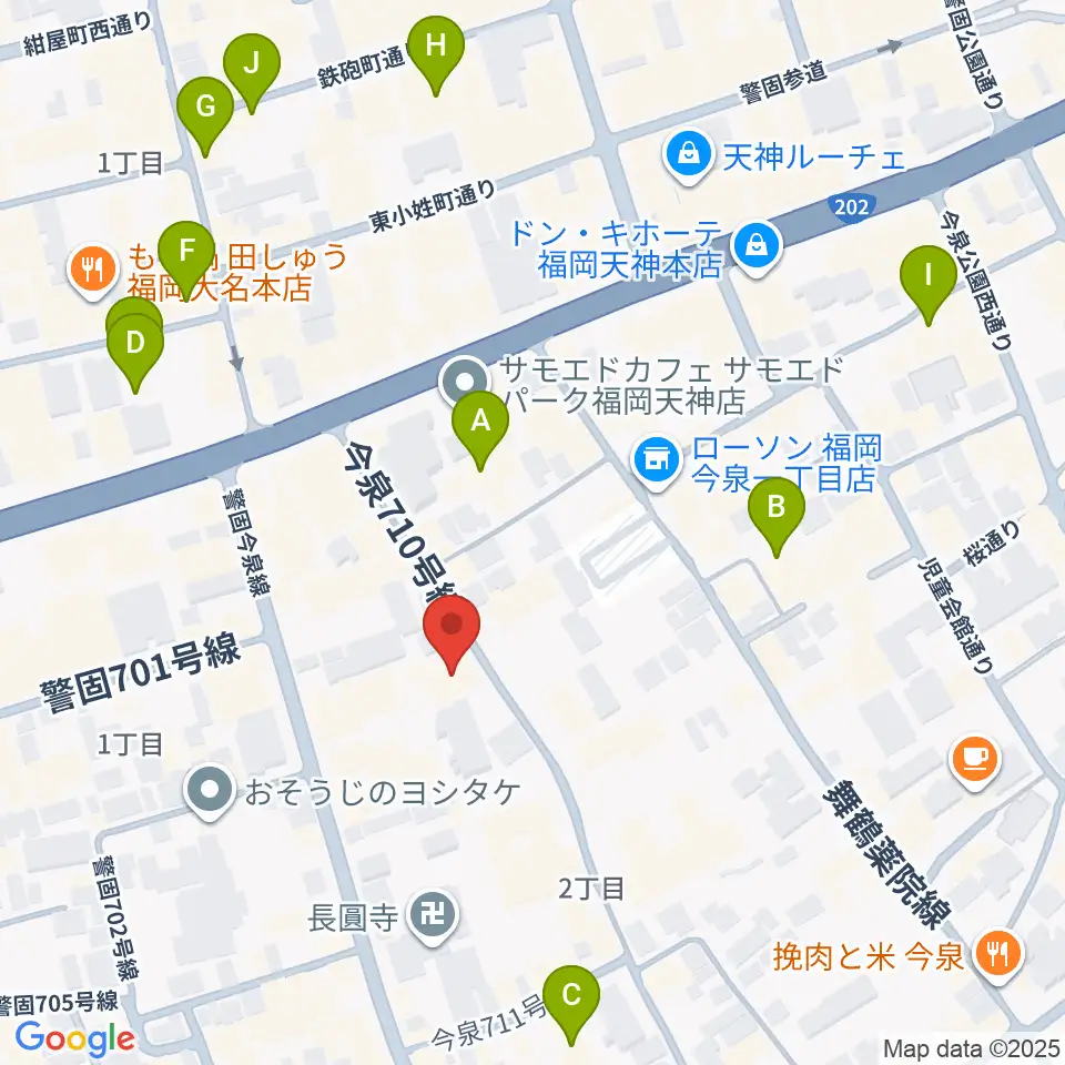 フォレストヒル周辺のホテル一覧地図