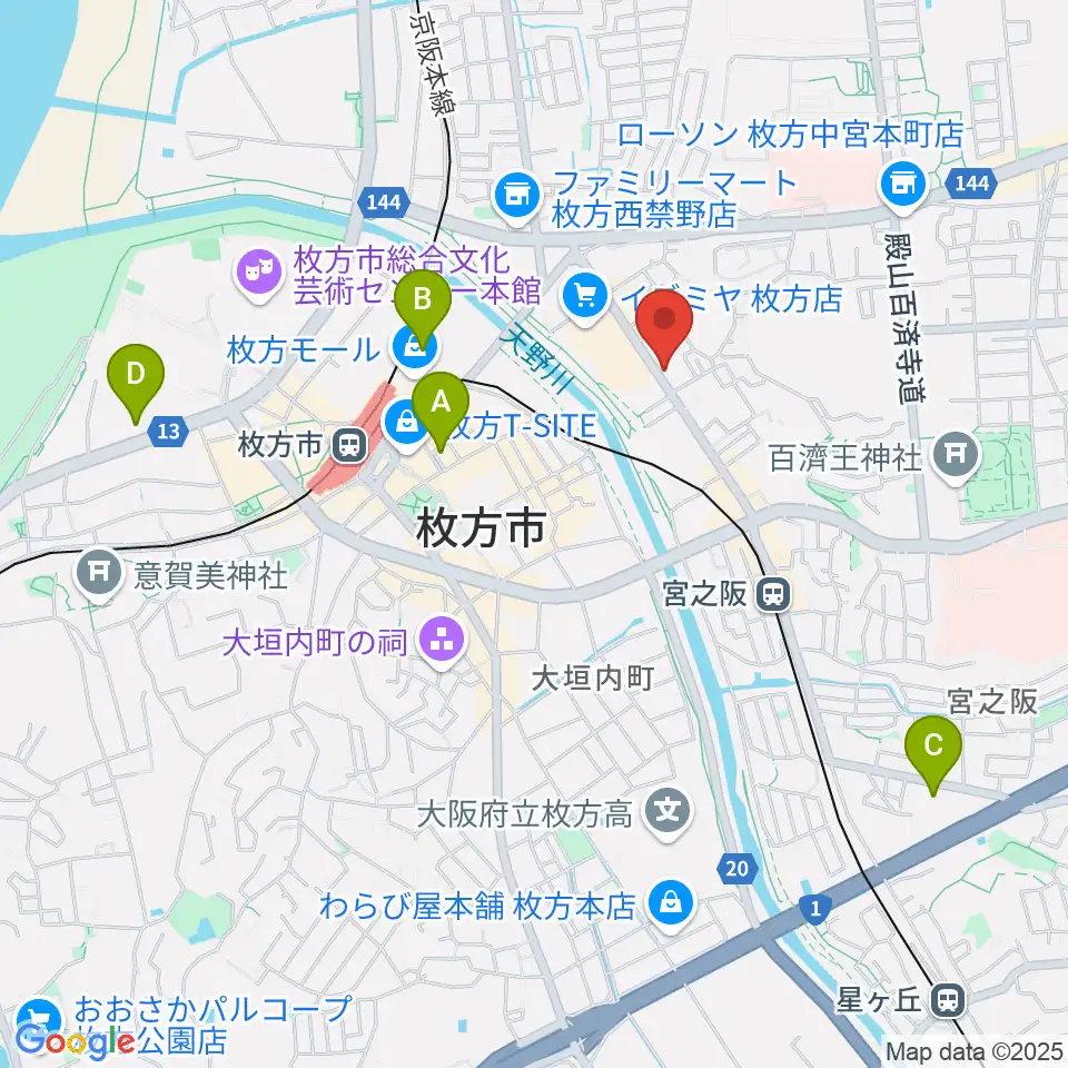リプルミュージック周辺のホテル一覧地図
