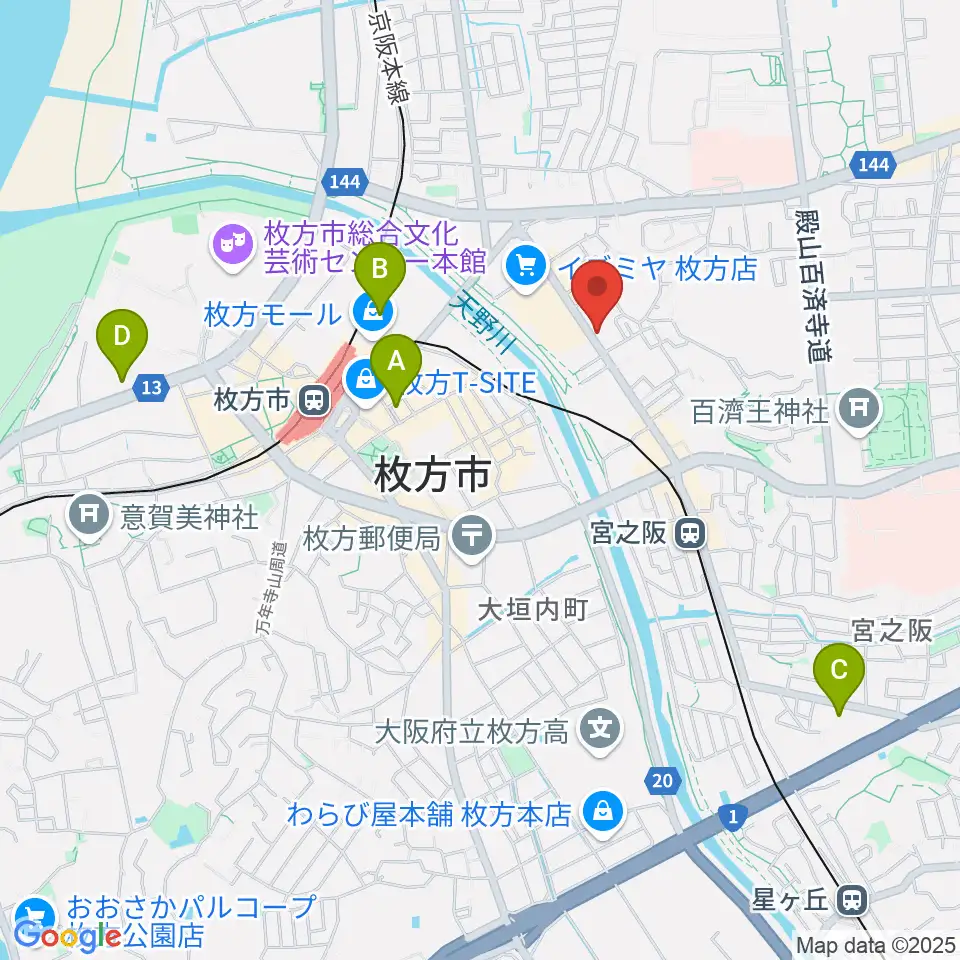リプルミュージック周辺のホテル一覧地図