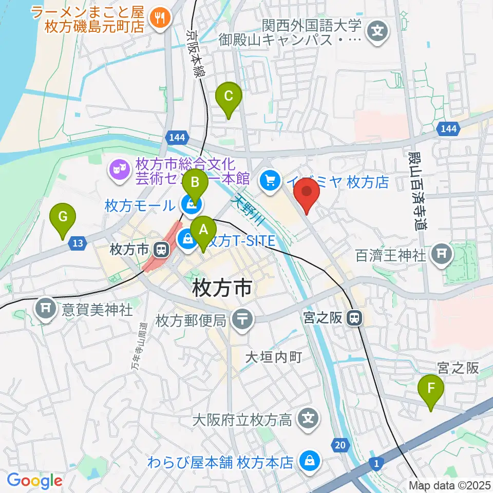 リプルミュージック周辺のホテル一覧地図