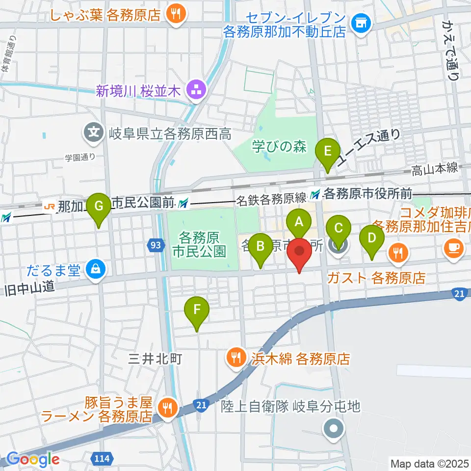 サウンドハンター各務原店 FreeMan周辺のホテル一覧地図