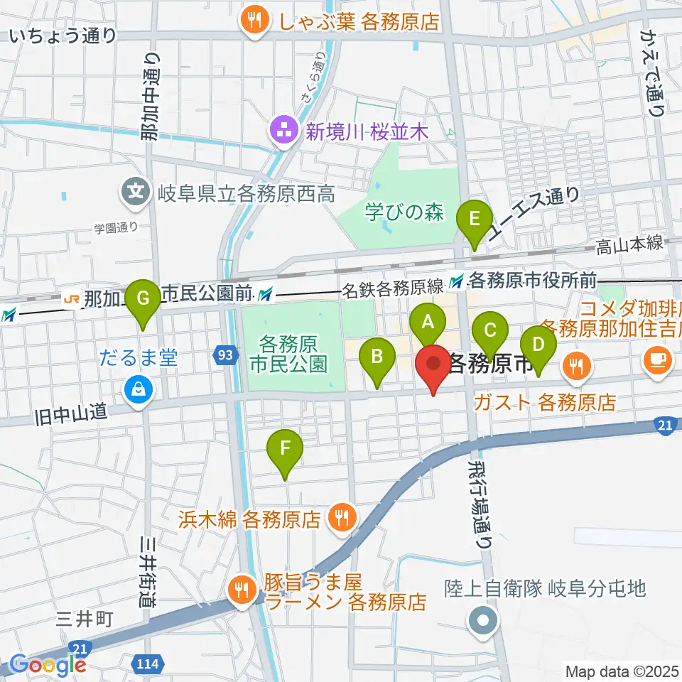 サウンドハンター各務原店 FreeMan周辺のホテル一覧地図
