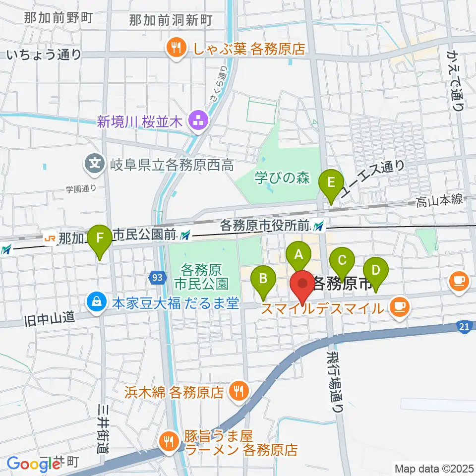 サウンドハンター各務原店 FreeMan周辺のホテル一覧地図