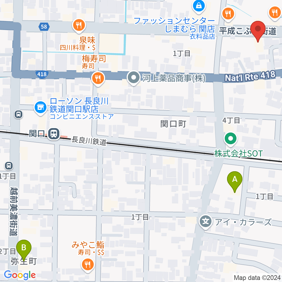 シノダ楽器 旭ヶ丘センター周辺のホテル一覧地図