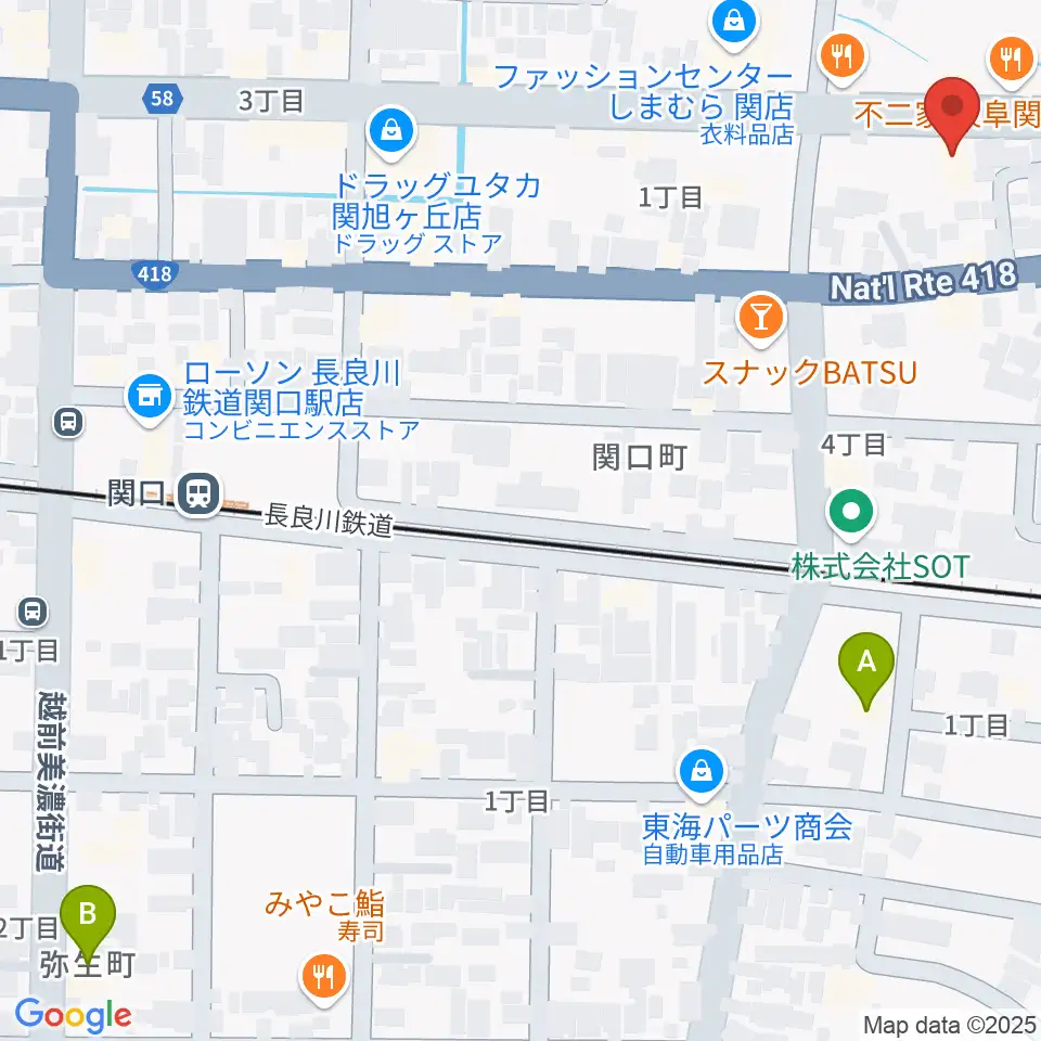 シノダ楽器 旭ヶ丘センター周辺のホテル一覧地図