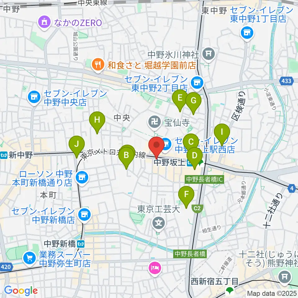 松栄楽器店周辺のホテル一覧地図
