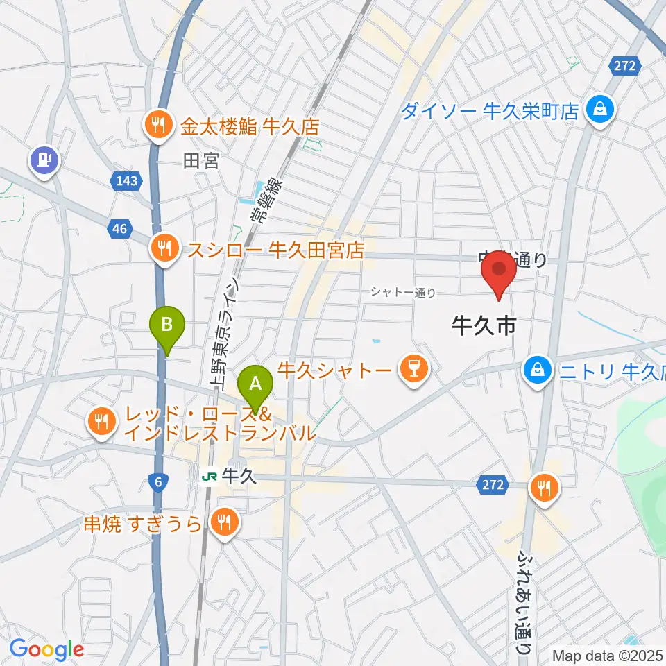 FMうしくうれしく放送周辺のホテル一覧地図