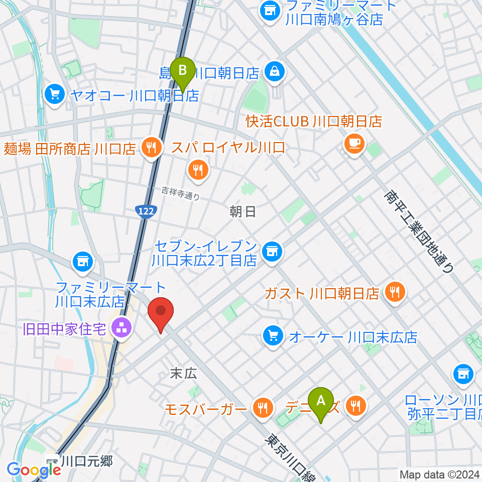 FM川口 856STUDIO周辺のホテル一覧地図