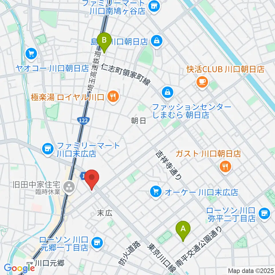 FM川口 856STUDIO周辺のホテル一覧地図