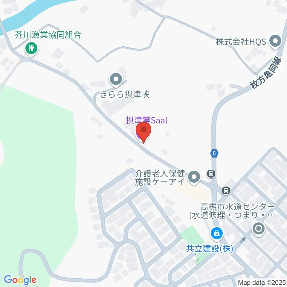 摂津響Saal周辺のホテル一覧地図
