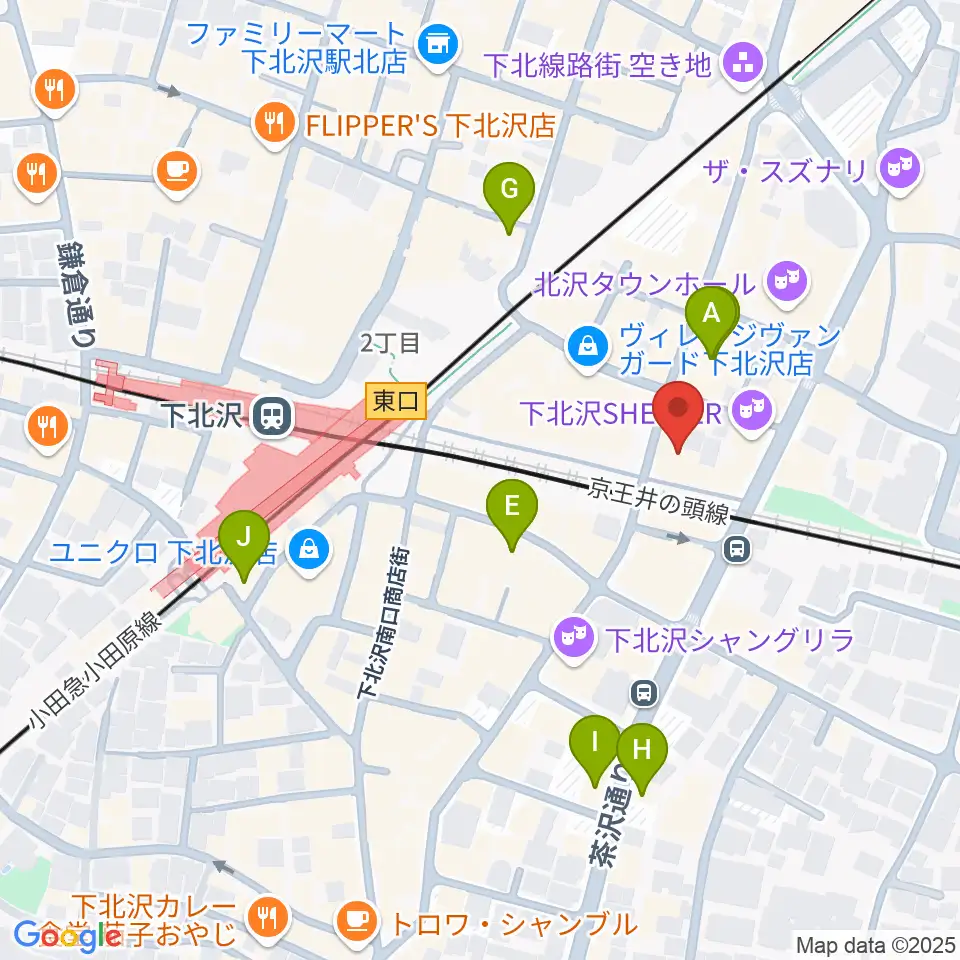 下北沢ろくでもない夜周辺のホテル一覧地図