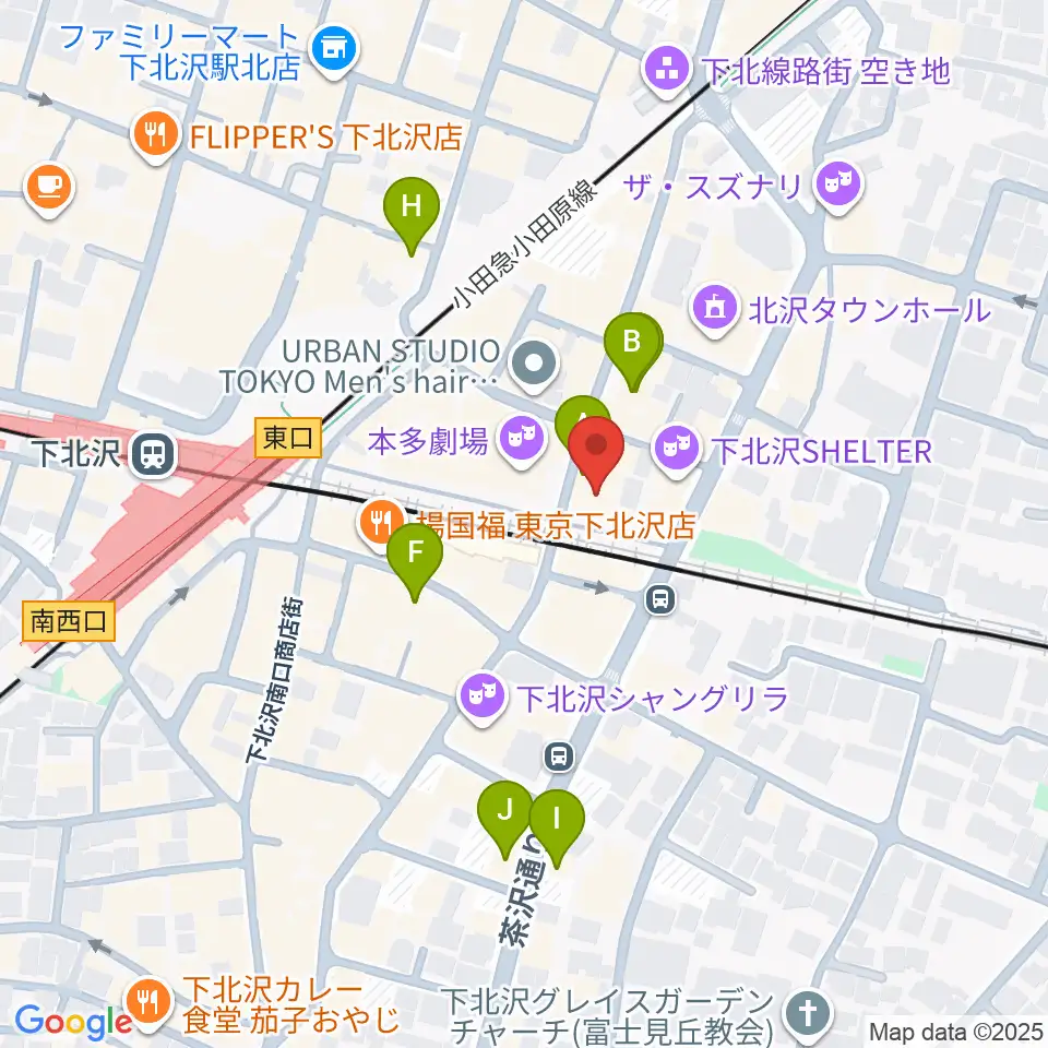 下北沢ろくでもない夜周辺のホテル一覧地図