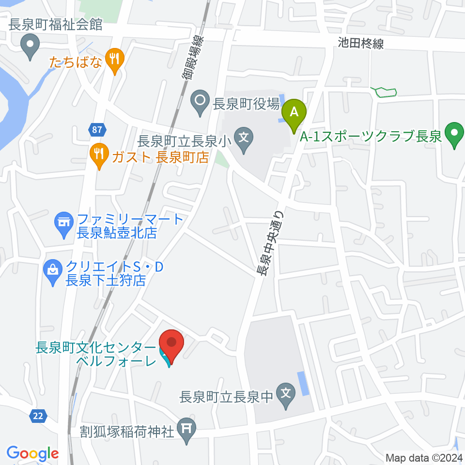 長泉町文化センター ベルフォーレ周辺のホテル一覧地図