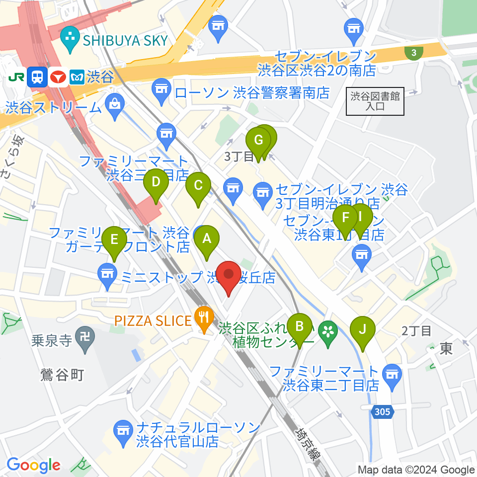 渋谷CIRCUS TOKYO周辺のホテル一覧地図