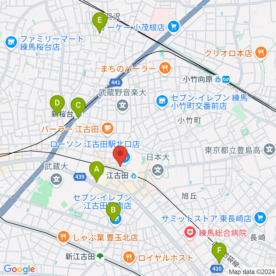 村川ヴァイオリン工房周辺のホテル一覧地図