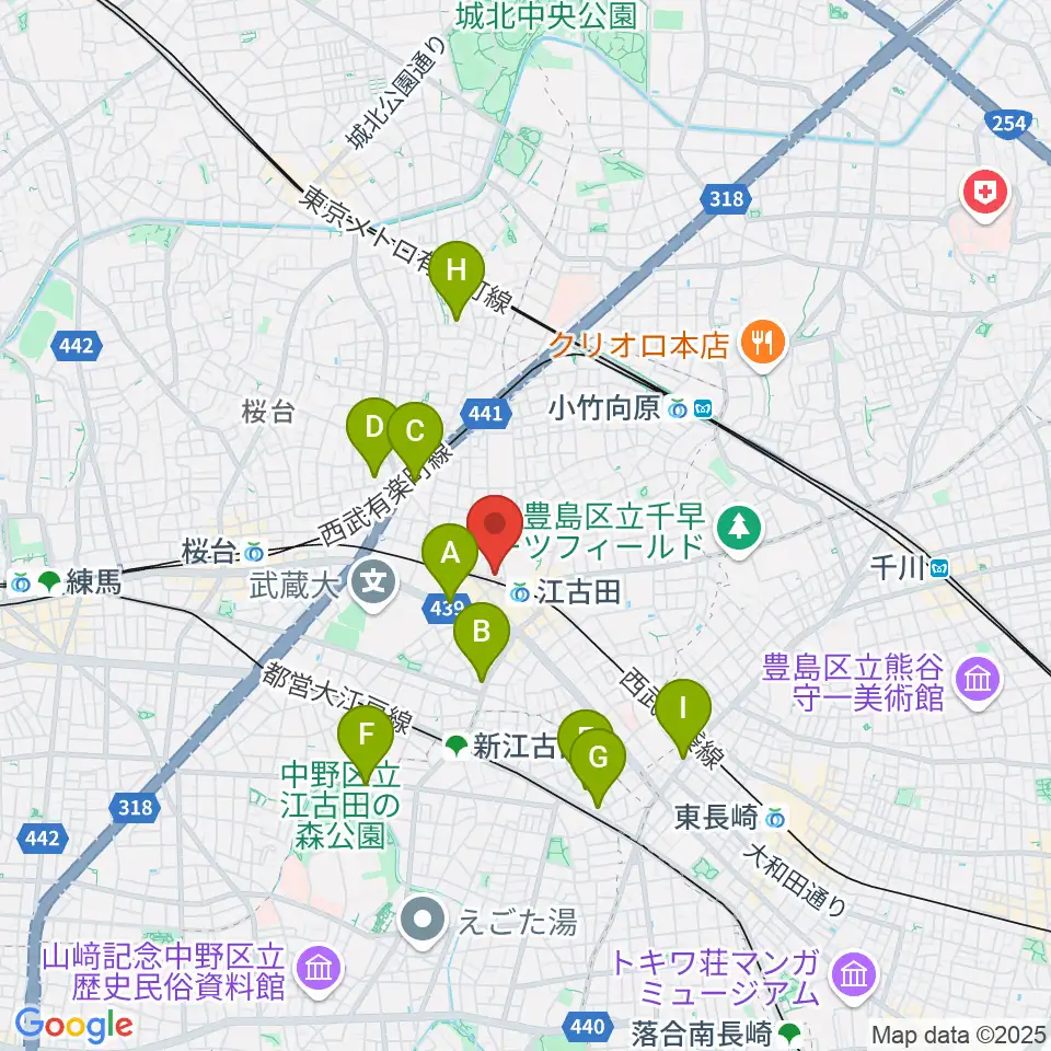 村川ヴァイオリン工房周辺のホテル一覧地図