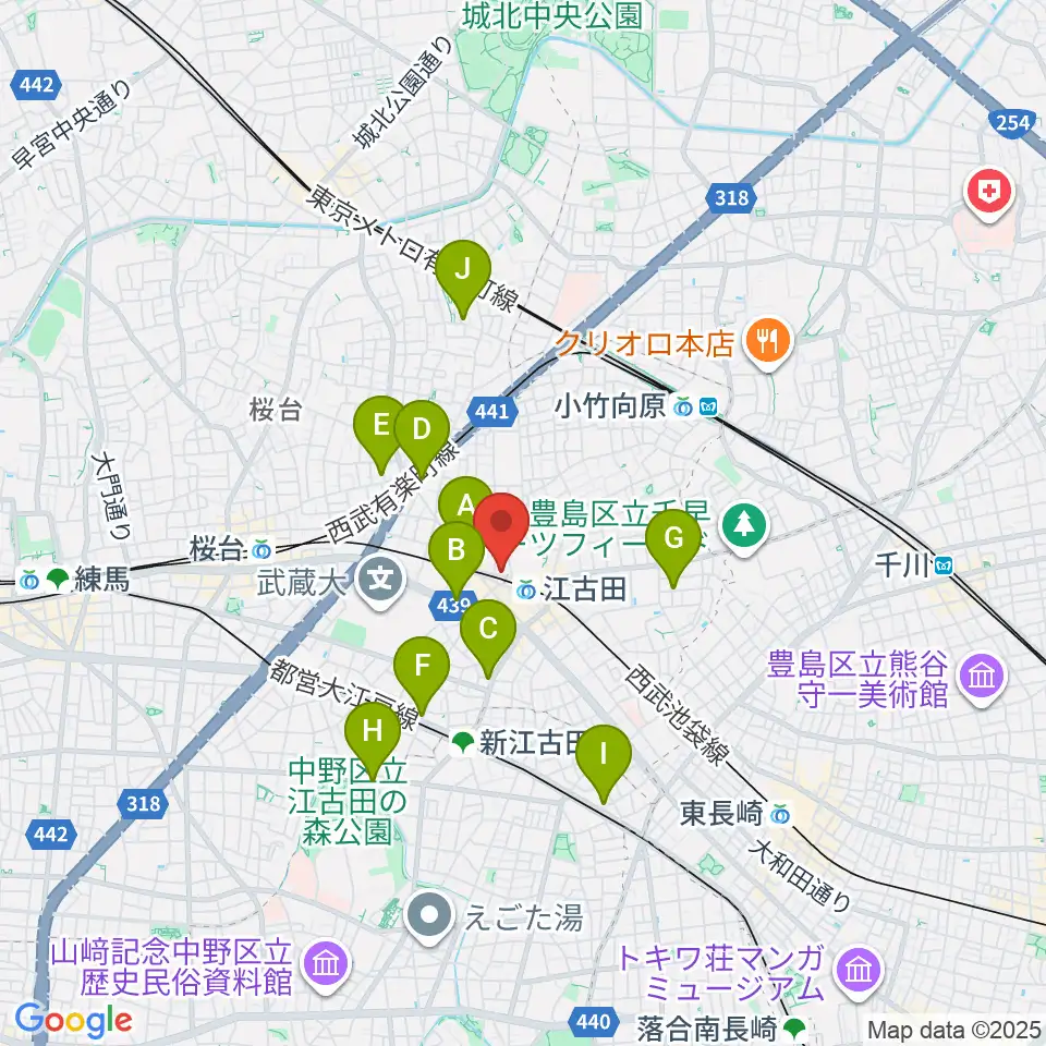 村川ヴァイオリン工房周辺のホテル一覧地図