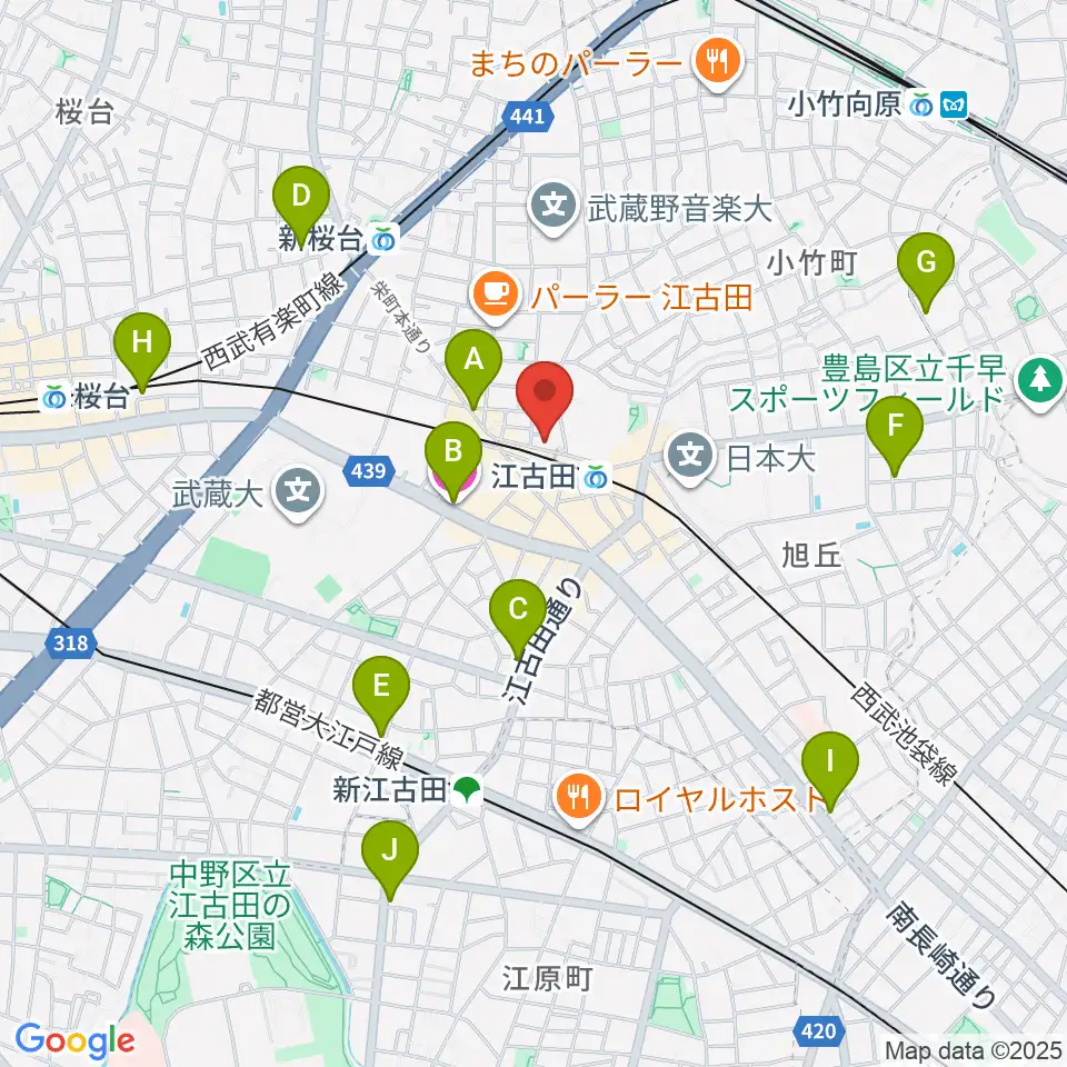 村川ヴァイオリン工房周辺のホテル一覧地図