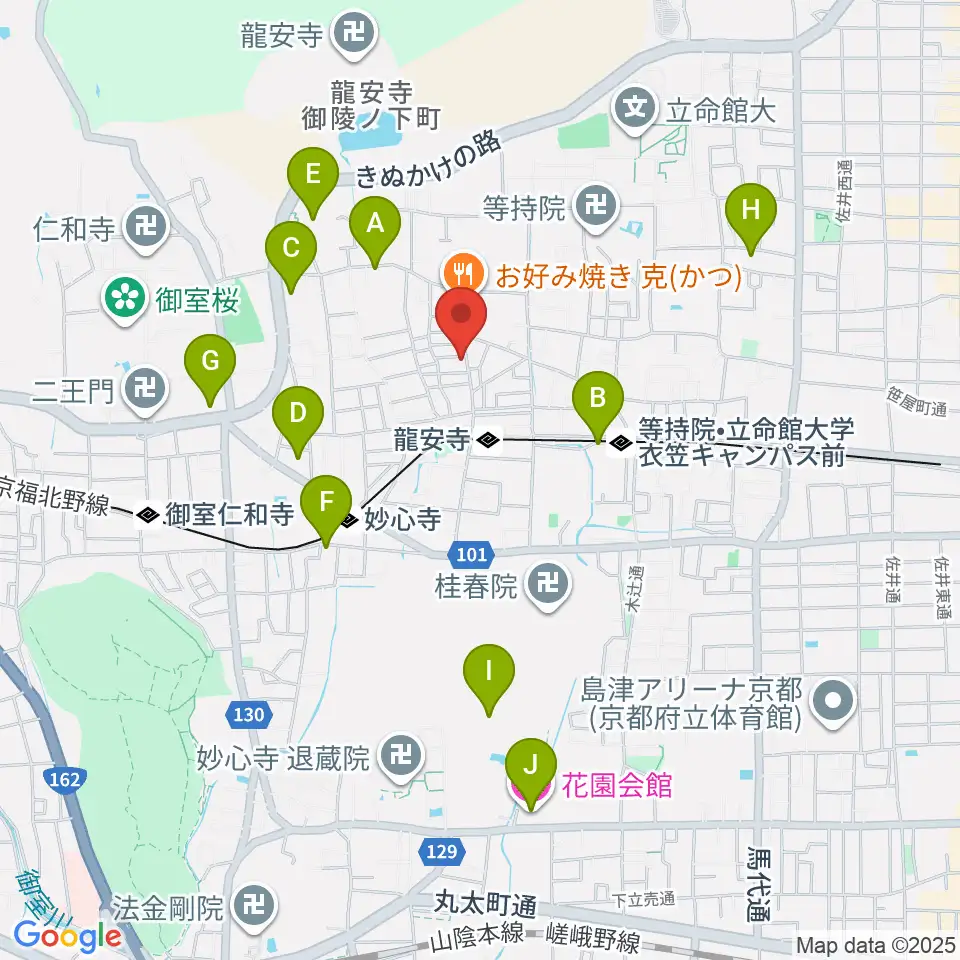 楽奏 gasso music studio周辺のホテル一覧地図