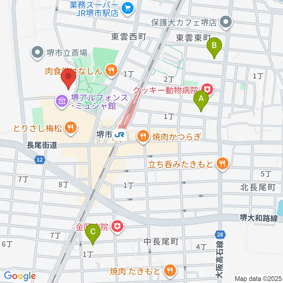 サンスクエア堺周辺のホテル一覧地図