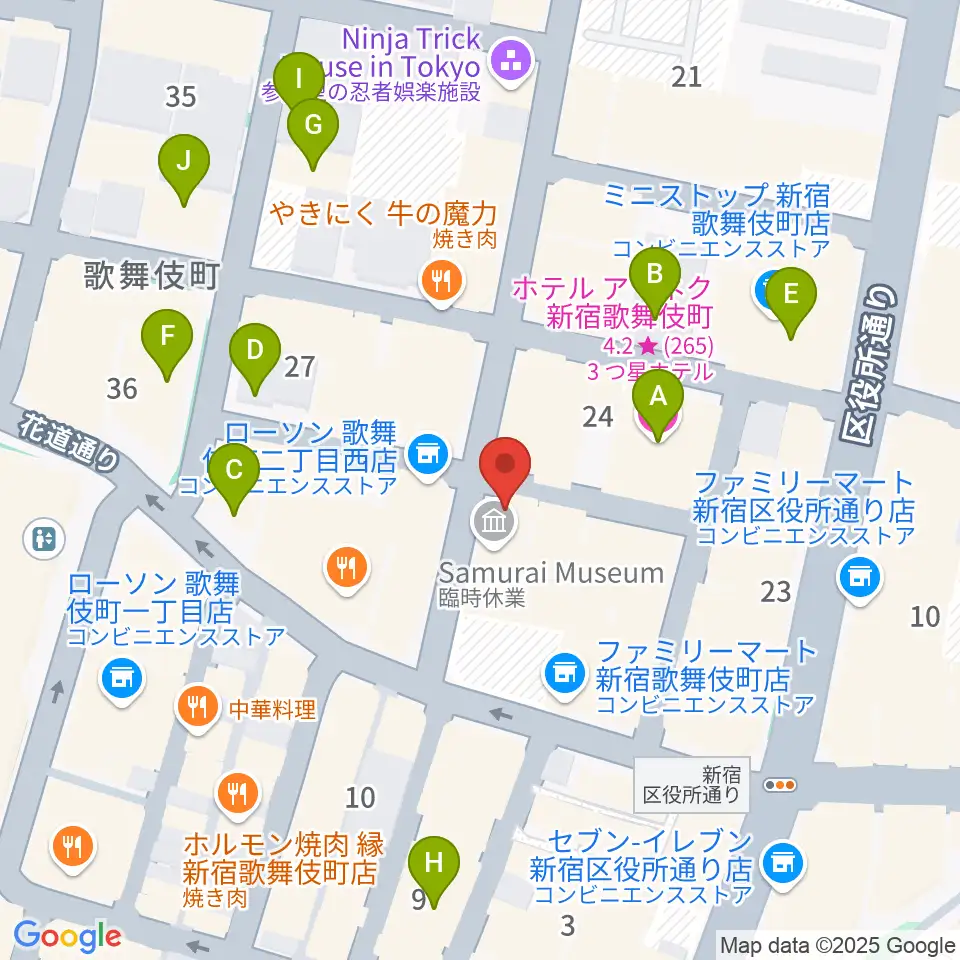新宿club SCIENCE周辺のホテル一覧地図
