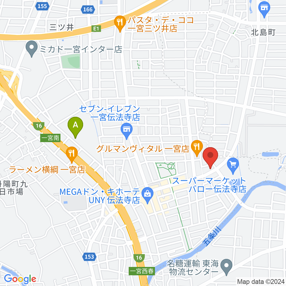 一宮Denpo-G Studio周辺のホテル一覧地図