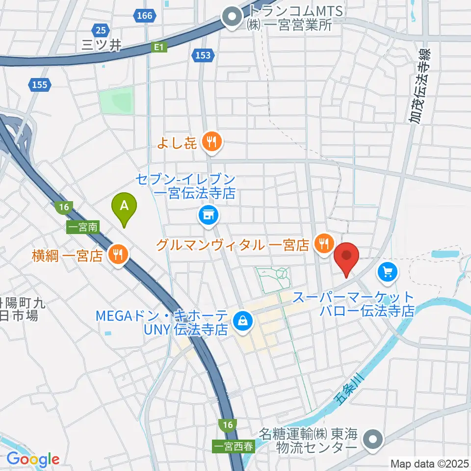 一宮Denpo-G Studio周辺のホテル一覧地図