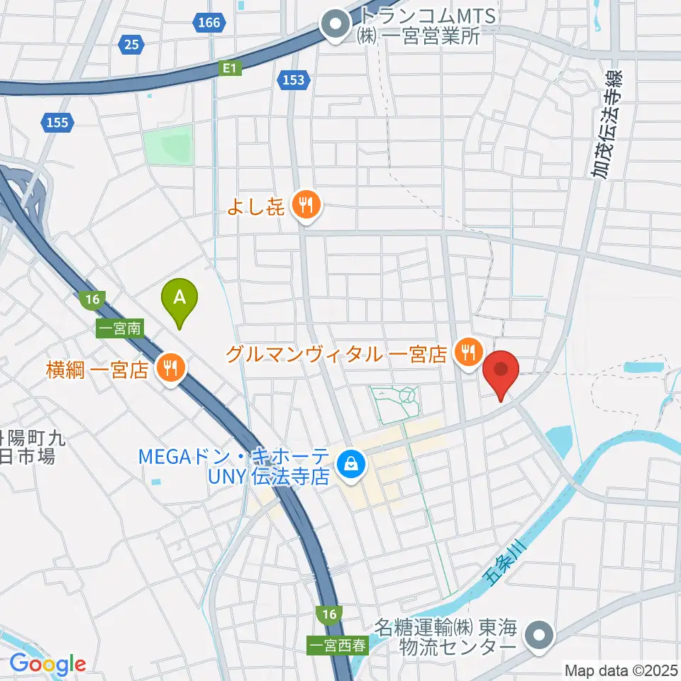 一宮Denpo-G Studio周辺のホテル一覧地図
