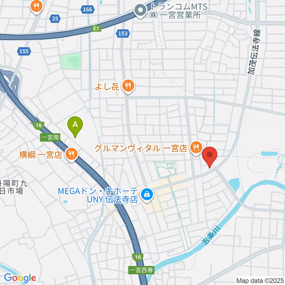 一宮Denpo-G Studio周辺のホテル一覧地図